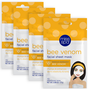 Bee Venom Facial Sheet Mask 4 Pack